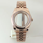 Two Tone Oyster Perpetual Watch case Round Edge 39mm 36mm Sapphire Crystal  Seiko NH35 NH36 NH38 NH34 Miyota 8215 Movement Presidential Bracelet