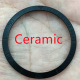 BB58 Watch Bezel Insert 37.2mm x 31.4mm Ceramic/aluminium for 39mm Case Watch Accessory Parts