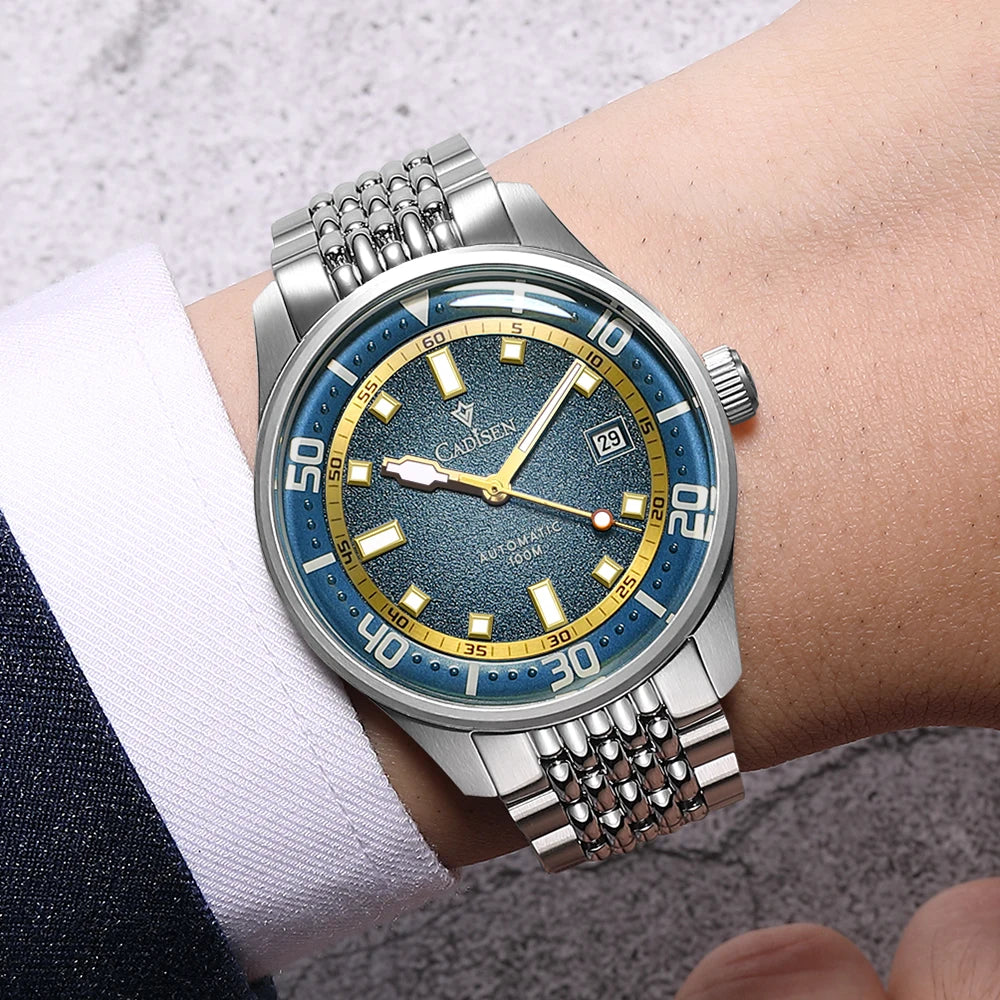 CADISEN C8244 Miyota 8215 Automatic 40mm 10bar diver sapphire luminous