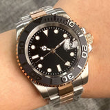 Tandorio NH34 GMT Two Tone Diving Watch TD015C 904L Bracelet 20Bar 40MM Sapphire