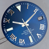 Wimbledon Style Roman Numeral Sunburst Dial 29mm Watch Dial Face For NH35 NH36 NH38 Movement Watch Replacement Part