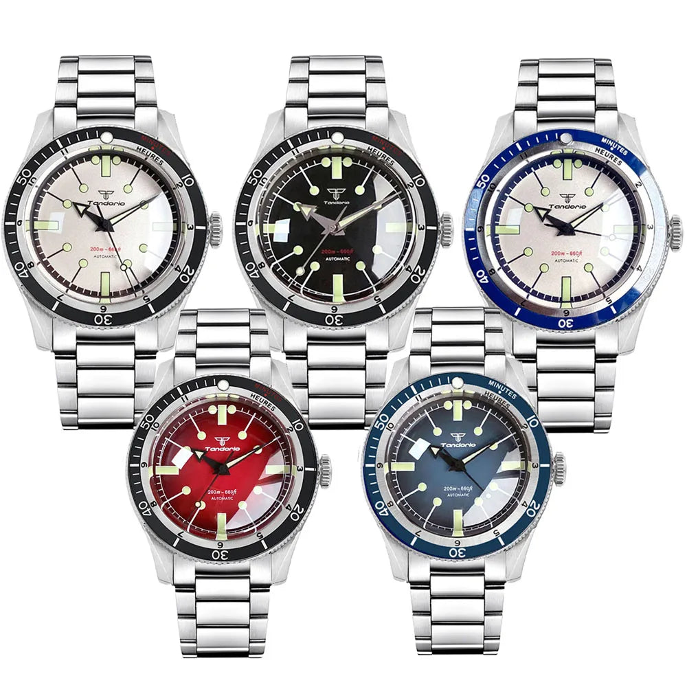 Serica Mod Tandorio TD225M 200M Water Resistant Miyota 8215 Domed Sapphire 120 clicks Bezel