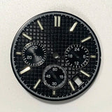 VK63 watch dial Non Logo Royal Oak dial 31.8mm waffle texture Chronograph Face 6 Hands fit for Quartz VK63 movement watch accessories