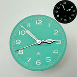 28.5mm NH35 Dial With Green Light Suitable for Japanese Movements NH35/NH36A Mechanical Watch Modification Accessories