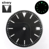 151 type of dials Submariner 28.5mm dial with calendar window suitable for NH35 movement luminous dial can support DIY dial customization name/logo