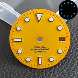 28.5mm blue lume NH35 NH34 Dial Single Calendar Submariner style with Hands Watches accessory