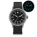 Militado ML10 Quartz pilot Watch VH31 Sweeping Second Sapphire BGW9 Luminous 10Bar 37mm