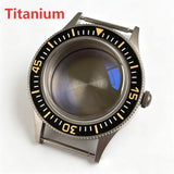 Titanium Watch Case for Fifty Fathoms Diver NH34 NH35 NH36 NH38 ETA2824 PT5000 ST2130 Miyota 8215 821A Movt 20ATM Domed Sapphire