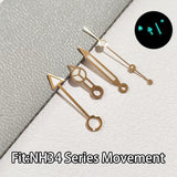 NH34 GMT Hands Watch Hand Parts Blue&green BGW9 Luminous Suitable For NH35 Automatic Movement Watches Pointer Accessories