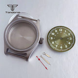 36mm Titanium Watch Case+29mm Dial+Hands Pilot Wristwatch Parts Fit NH35 NH36 ETA2824/2836 PT5000 ST2130 Miyota8215 8205 821A