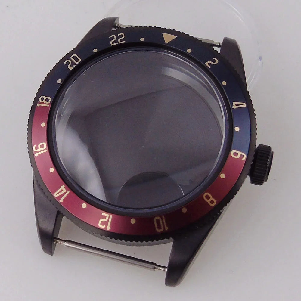 39mm PVd Black Rose Gold Dive Watch Case BB58 Mod 20BAR Waterproof Dome Sapphire Glass 39mm Black Bay Watch Case for NH34 NH35 NH36 NH70 ETA2824 PT5000 Watch Parts (Copy)