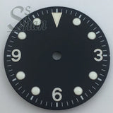 Explore watch dial 29mm dial with 369 digital stripe indices is suitable for the NH35 NH36 Miyota8215 821A ETA28242836 PT5000 DG2813 movement parts