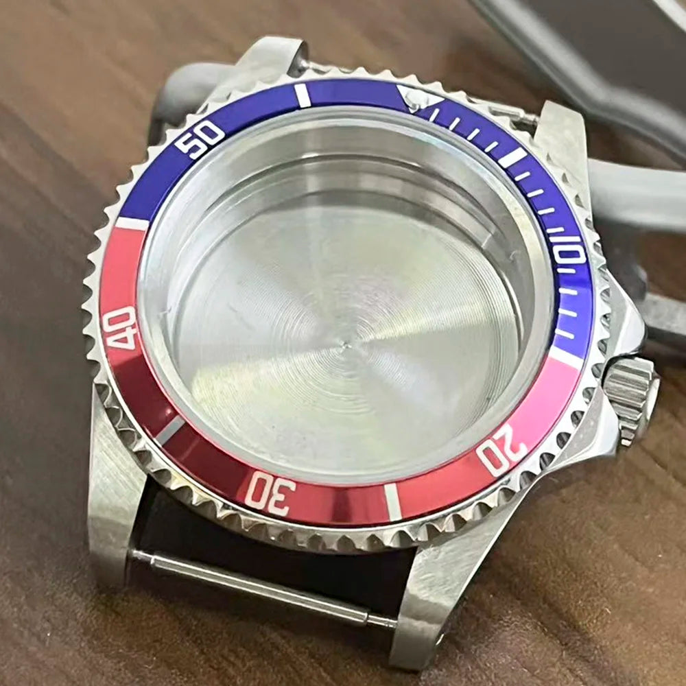 Retro Diver case 39mm,10bar waterproof stainless steel sapphire crystal case, suitable for NH34, NH35, NH36 mechanical movement accessories