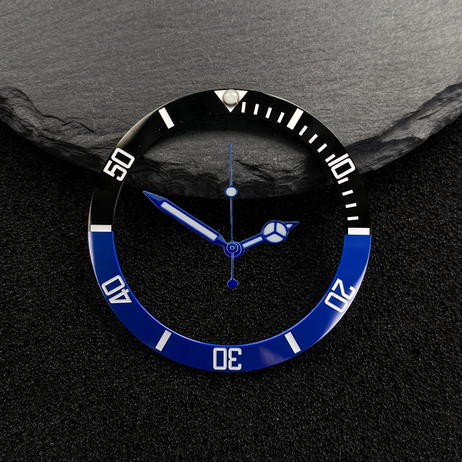 Submariner Bezel NH35 38mm bezel insert red Hands Watch Hands Blue Green Luminous Red Green Blue Hands For NH35/36/4R/7S Movement Watches Parts