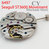 Original Seagull ST3600 Mechanical Hand Winding Movement High Accuracy 17 Jewels Replace ETA 6497 replacement
