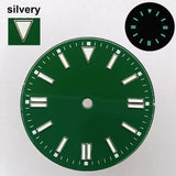 151 type of dials Submariner 28.5mm dial with calendar window suitable for NH35 movement luminous dial can support DIY dial customization name/logo