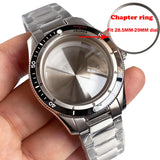 40mm Diver Watch Case Serica Double Domed Sapphire Chapter Ring 200m Waterproof  Men Watch Case Fit NH35 NH36 NH38 ETA2824 PT5000 Movement Part
