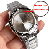 40mm Diver Watch Case Serica Double Domed Sapphire Chapter Ring 200m Waterproof  Men Watch Case Fit NH35 NH36 NH38 ETA2824 PT5000 Movement Part