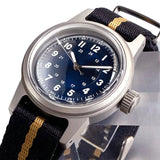 Miyota8215 PT5000 Pilot Watch Tandorio TD135M 36MM Small Military 20ATM Domed Sapphire  Vintage Field Dial