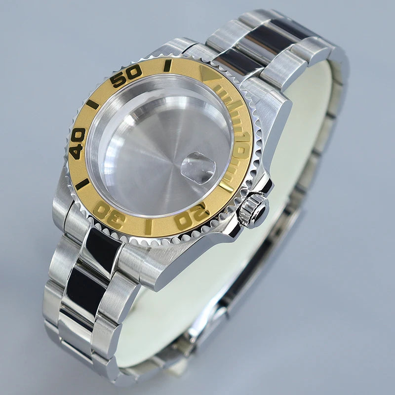 40MM Submariner watch case Eta2824 Sw200 PT5000 Sloping Bezel Sapphire GMT Yacht Master