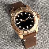 Tandorio TD232B Solid CUSN8 Bronze Watch NH35A PT500040mm Sapphire Submariner Yachtmaster