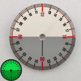 28.5mm dial 24-hour NH35 dial Full luminous dial suitable for NH34 NH35 NH36 movement green luminous watch parts FOR WATCH DIAL