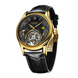 Tourbillon Moon Phase Watch Aesop 7027 42MM Multi-Function Luxury Sapphire Watch Fashion Skeleton