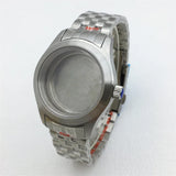 Miyota 9015 watch case 36mm 39mm explorer Mod Brushed Dome Sapphire Glass Fit NH35 NH36 ETA2824 PT5000 Miyota9015 10bar