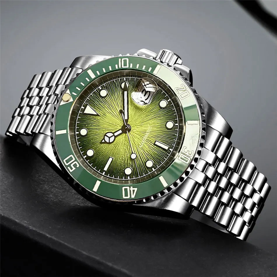 Submariner Mod Tandorio TD266A 40mm Diving Watch 20ATM Sapphire