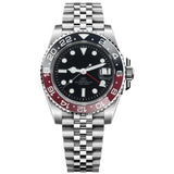 40mm Quartz GMT Submariner Ronda 515 24H Movement Ceramic Sapphire Glass 10Bar Waterproof C3 luminous