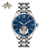 Flying Tourbillon Watch AESOP 7095 Skeleton Mechanical Luxury Watches Fashion Sapphire waterproof