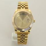 Gold DateJust Case two tone gold case 39mm 36mm Fluted Sapphire For Seiko NH35 NH36 NH38 NH34 Miyota 8215 Movement 28.5 Dial Jubilee Bracelet (Copy) (Copy)