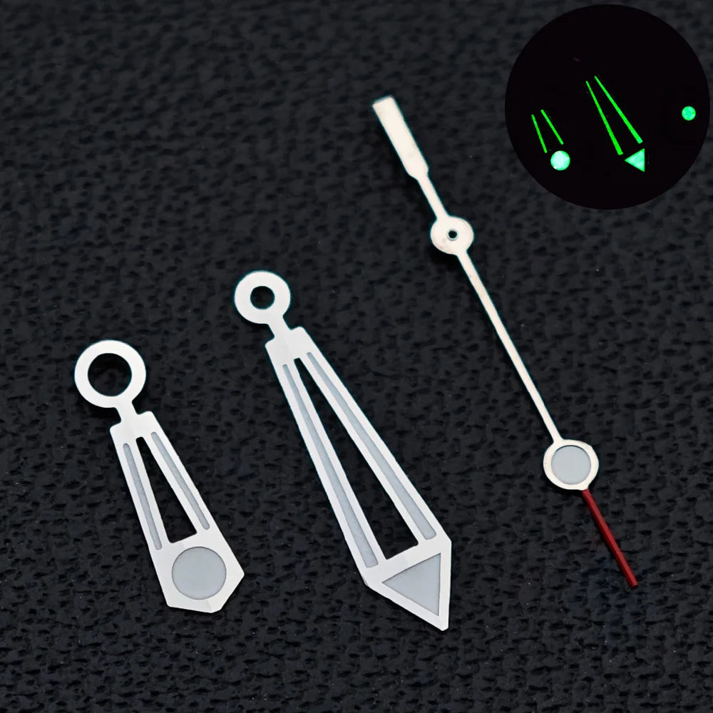 31.7mm seamaster Watch Dial For 300 Series NH35 NH36 Movement 6 O‘clock Date C3 Green Luminous Mechanical Watch Parts