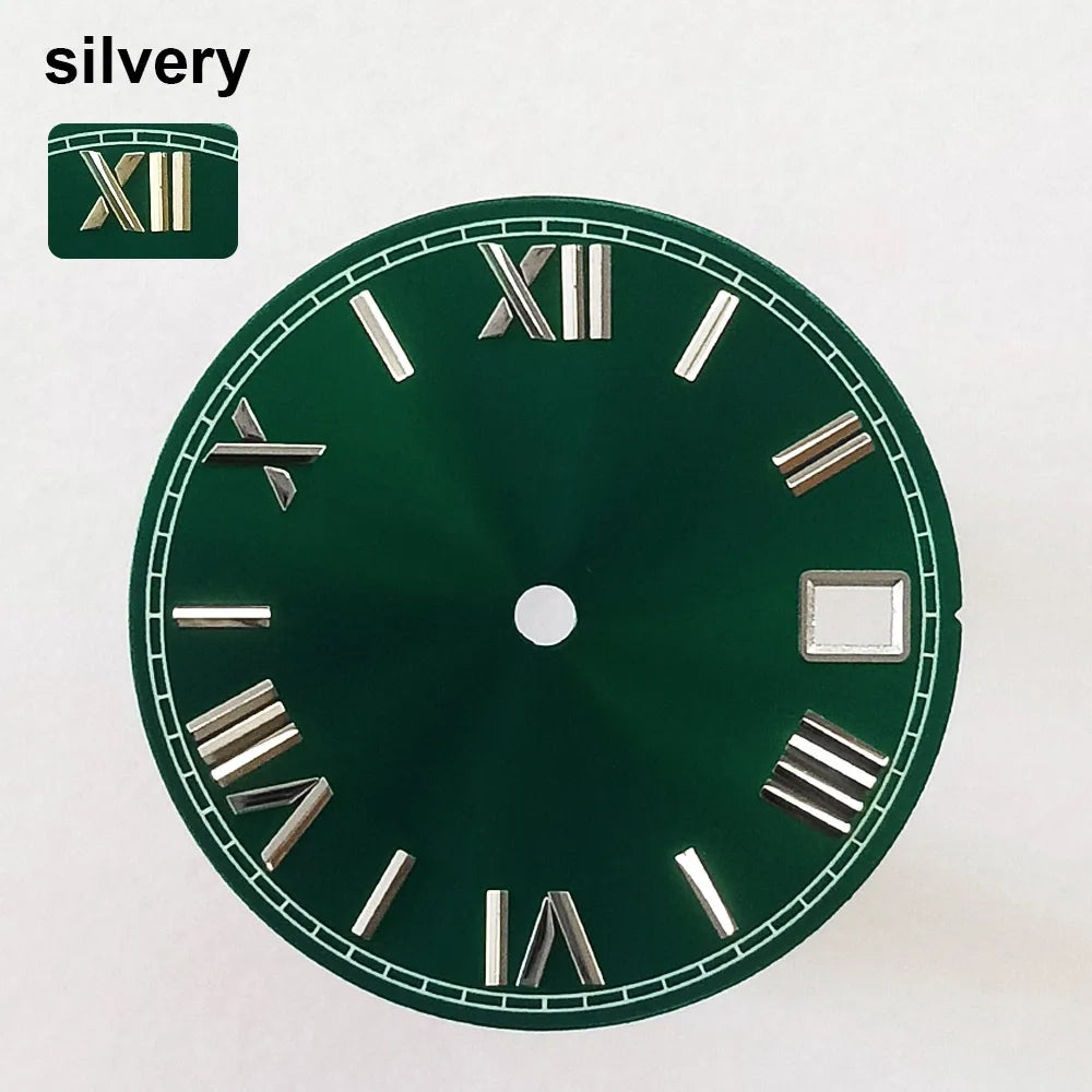 151 type of dials Submariner 28.5mm dial with calendar window suitable for NH35 movement luminous dial can support DIY dial customization name/logo