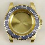 40MM PVD Gold Submariner Watch Case  GMT Yacht Master Polish Strap Sapphire Glass For NH35 NH36 NH34 NH38 Miyota 8215 Eta 2824 GMT SUB Yacht 20ATM waterproof