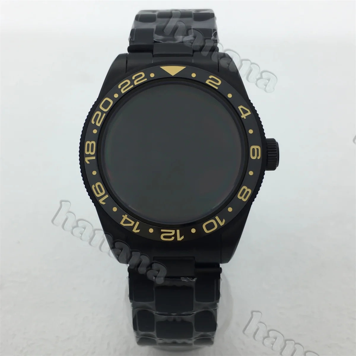 PVD Black Watch Case BB58 39MM domed sapphire stainless steel case for NH34 NH35 NH36 ETA2824 PT5000movement 20ATM
