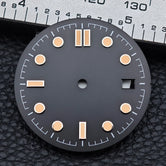 31.7mm seamaster Watch Dial For 300 Series NH35 NH36 Movement 6 O‘clock Date C3 Green Luminous Mechanical Watch Parts