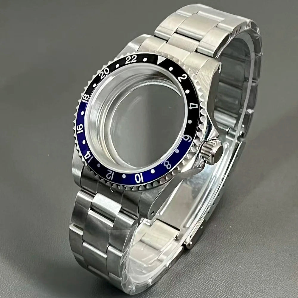 Retro Diver case 39mm,10bar waterproof stainless steel sapphire crystal case, suitable for NH34, NH35, NH36 mechanical movement accessories