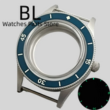 Miyota 9015 watch Case Fifty Fathoms 40mm Retro Domed Sapphire Luminous Bezel For NH35 NH36 NH34 ETA 2824 PT 5000 Miyota 9015 10bar