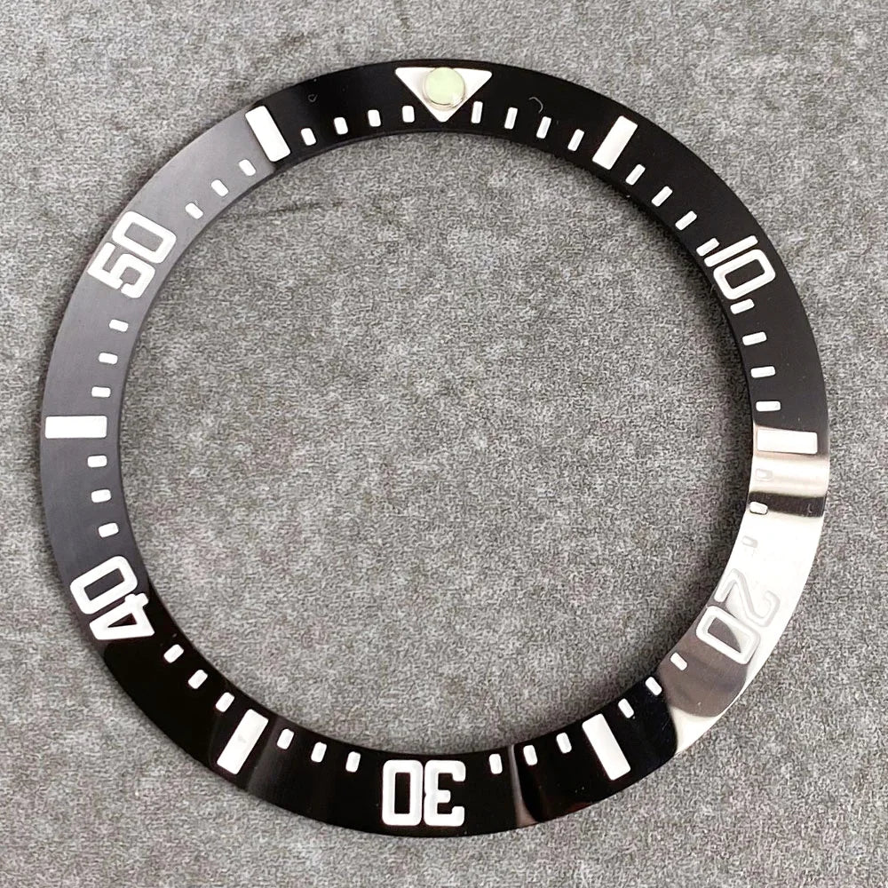 39.8mm*31.6mm Ceramic/Alloy Bezel Insert for GMT SUB SEA Steel Watch Slope Bezel Ring Dive Watch Mod
