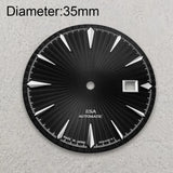 35mm Cocktail Dial Suitable For NH35 Japan Movement Vertical Stripe High Quality Dial Watch Modification Accessories