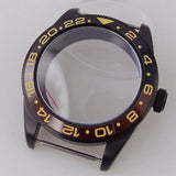 39mm PVd Black Rose Gold Dive Watch Case BB58 Mod 20BAR Waterproof Dome Sapphire Glass 39mm Black Bay Watch Case for NH34 NH35 NH36 NH70 ETA2824 PT5000 Watch Parts (Copy)