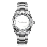 Premium 40mm GS GMT Case Sapphire AR High Quality Tape NH35 GMT NH34 Movement Automatic Mechanical Luxury Men's Watch 33.5MM Dial