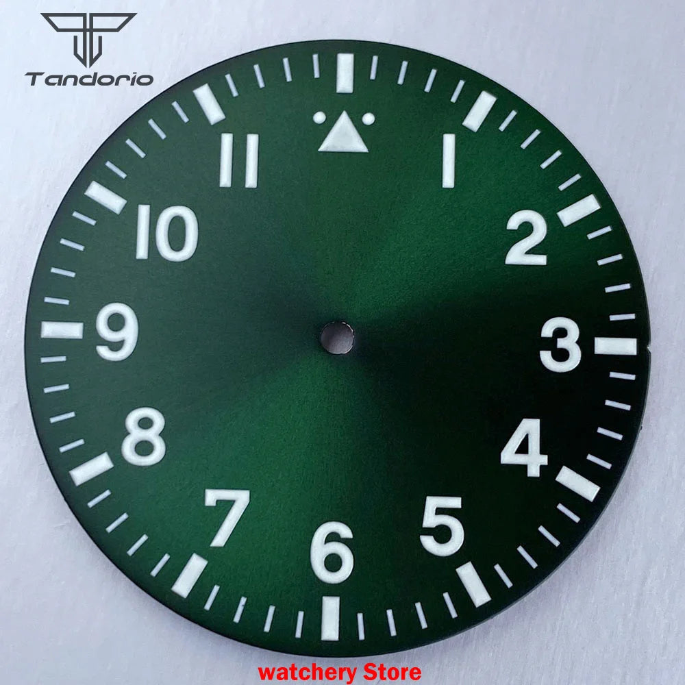 43mm Pilot Watch Case 38mm Dial for NH34 NH35 NH36 NH38 ETA2824 PT5000 ST2130 Movement Sapphire Glass 20ATM  Glass Back
