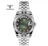 Tandorio Day Date Watch TD139  NH36 39mm / 36mm Sunburst Sapphire 10Bar