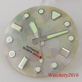 29mm 時計パーツ ホワイト ブルー ブラック 時計文字盤 マザーオブパール フラグメントパターン NH35 NH36 自動巻き メンズ 腕時計アクセサリー