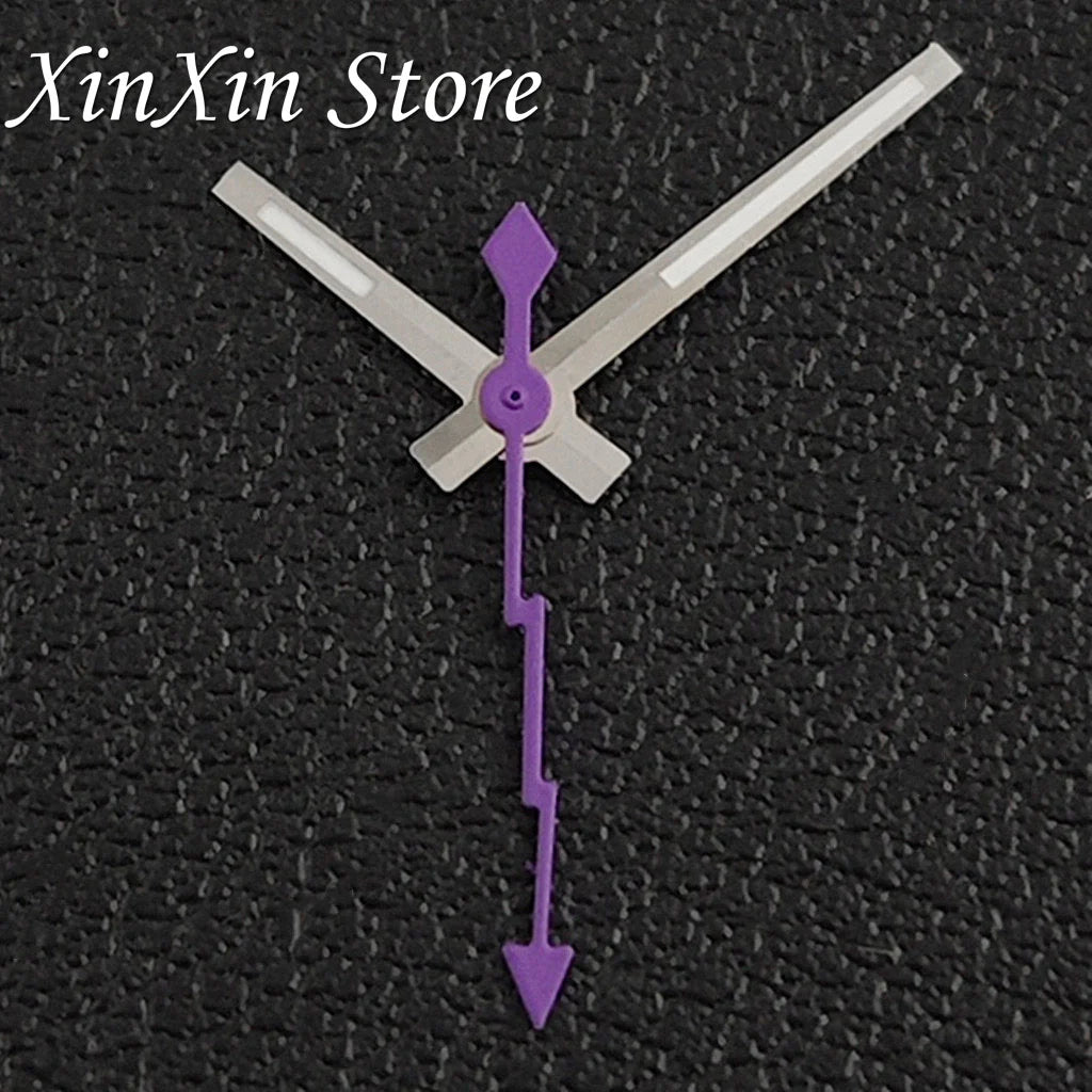 Black NH35 28.5mm Watch Dial Who Cares  With Lightning Second Hands For NH35 4R35 Movement Who Cares Lt's Already Late Replace Watch Dial