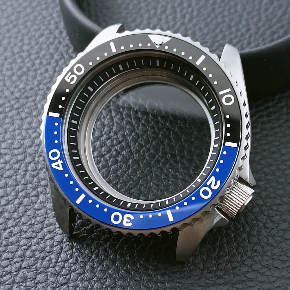 42mm Skx007 Case Mod For NH35 316 Steel Case Fit NH35 NH36 Movement/Dial Case Plane Sapphire Glass 22mm Strap Watch Box