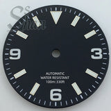 Explore watch dial 29mm dial with 369 digital stripe indices is suitable for the NH35 NH36 Miyota8215 821A ETA28242836 PT5000 DG2813 movement parts