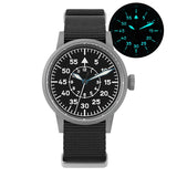 Militado ML10 Quartz pilot Watch VH31 Sweeping Second Sapphire BGW9 Luminous 10Bar 37mm